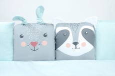 Дитячий постільний комплект Veres Zoo mint 6 одиниць